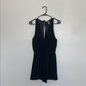 Final Touch | Little Black Crepe Romper